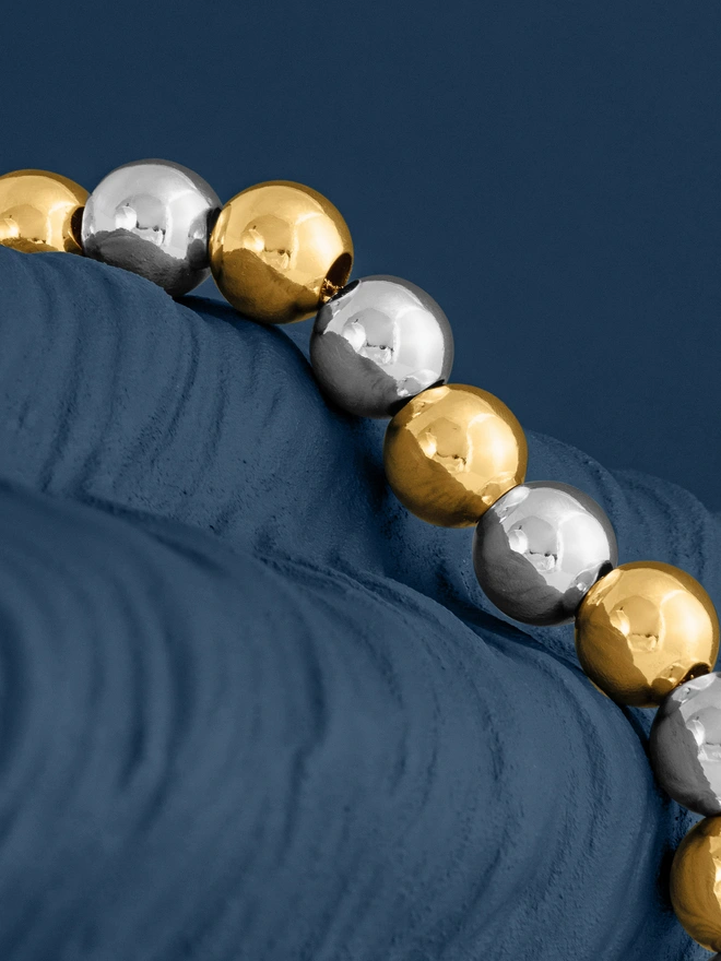 Loel Mixed Metal Ball Necklace