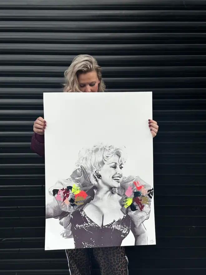 Dolly Parton Screenprint wall art 