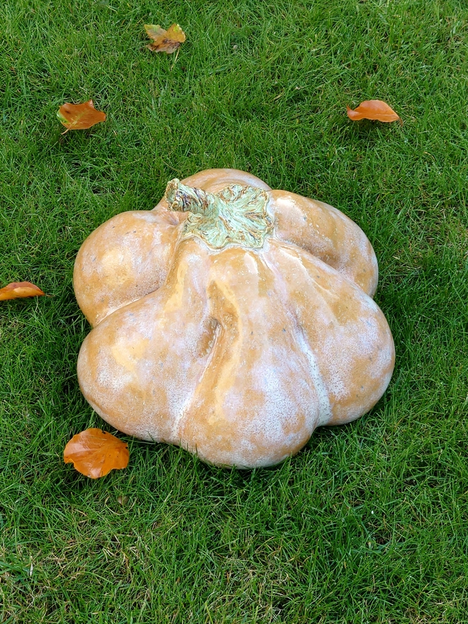 Pumpkin Sculpture garden ceramics