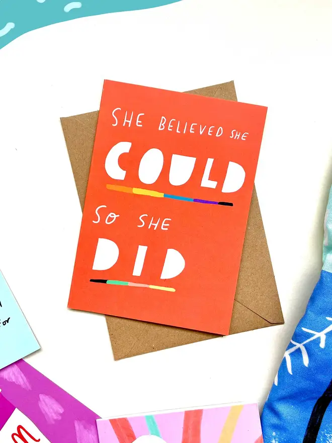 She believed she could do it, reader.