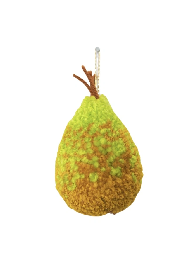 Handmade Conference Pear Pom Pom Bauble Decoration