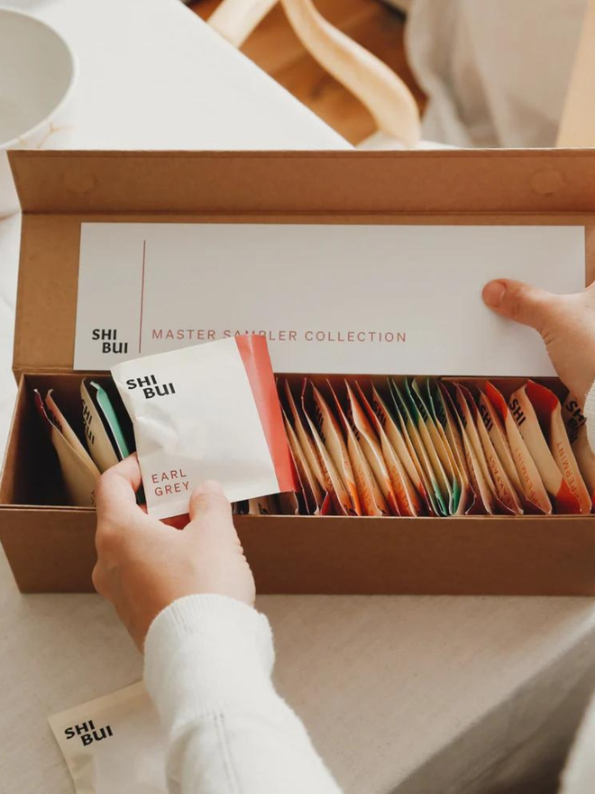 40 tea bag sampling box