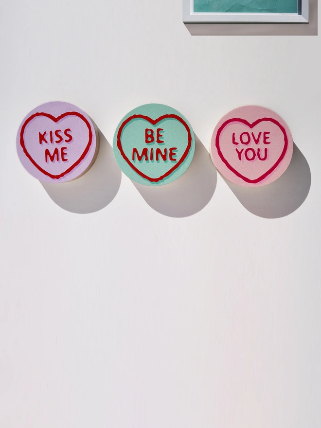 Love Hearts gallery wall