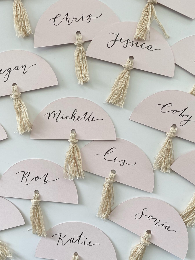 arch wedding place cards