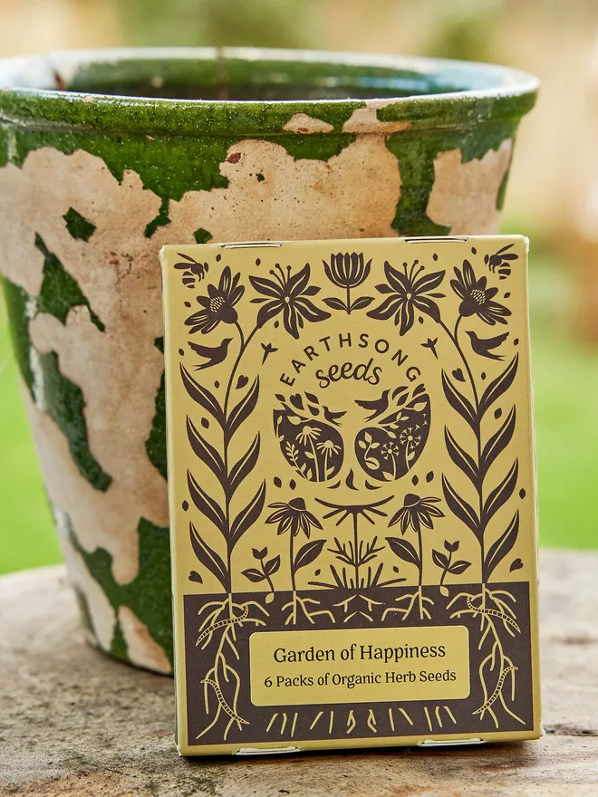 The garden of happiness seed packet