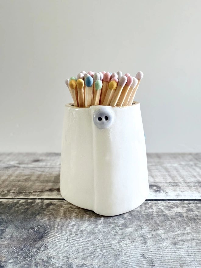 Toadstool Ceramic Match Striker pot