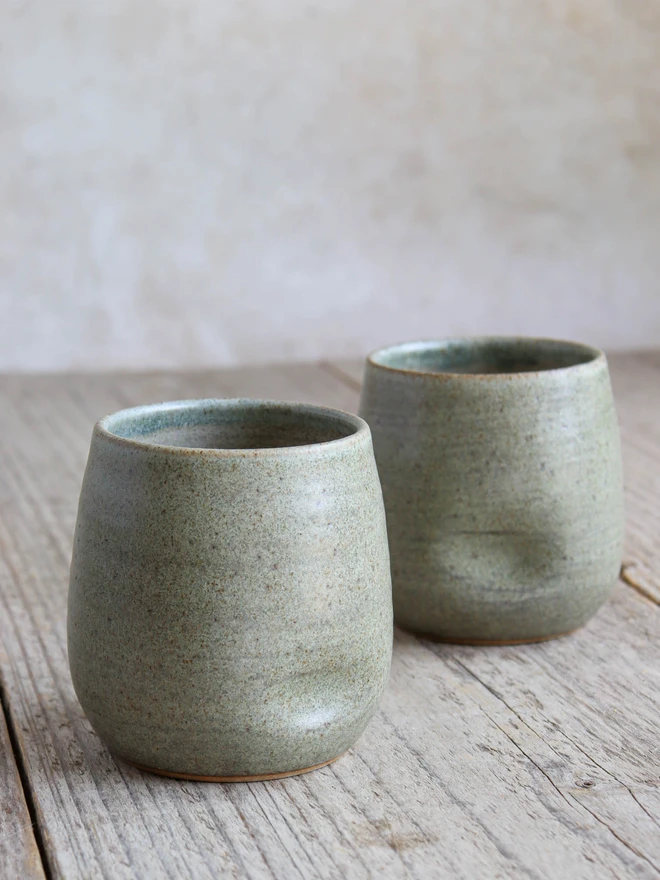 Handmade Ceramic Dimple Tumbler