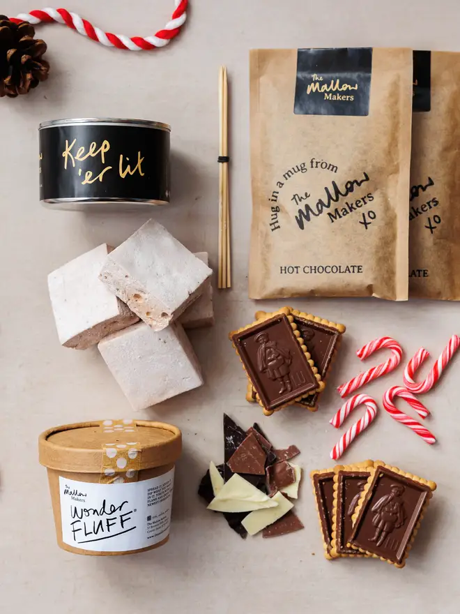 The-Mallow-Makers-looking-down-on-contents-of-snatas-smores-kit