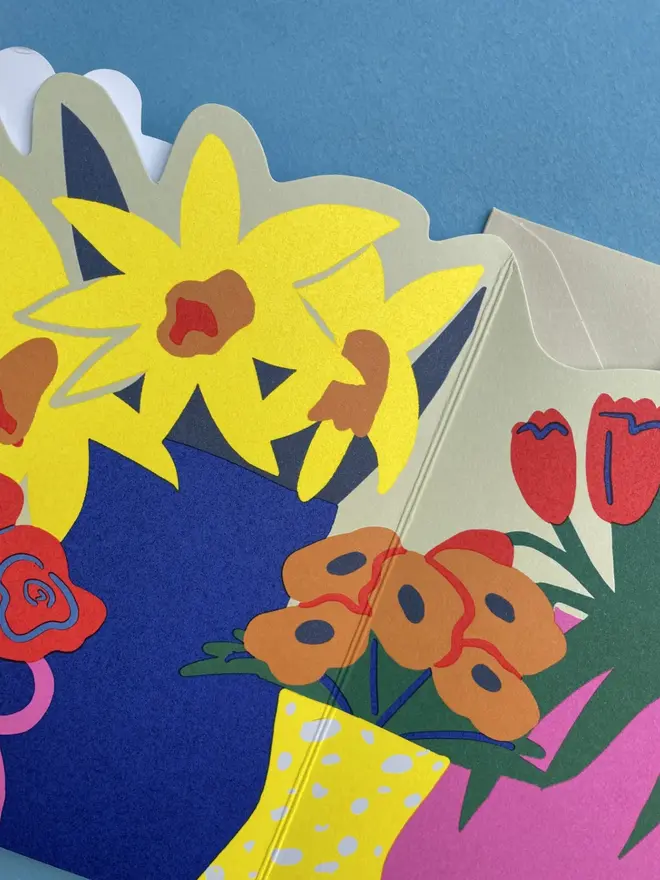 Flowers Concertina Card