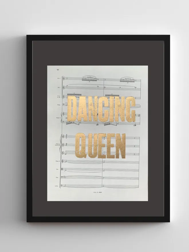 dancing queen framed print