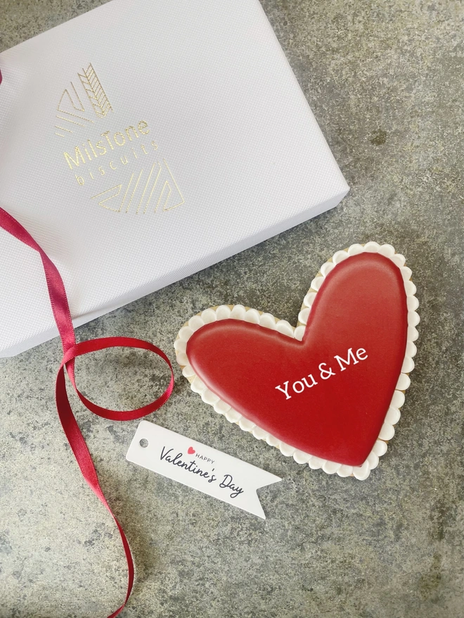 Valentines heart biscuits 