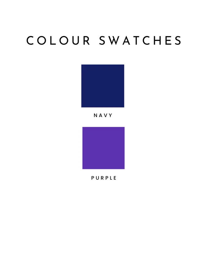 Colour swatches for the lining