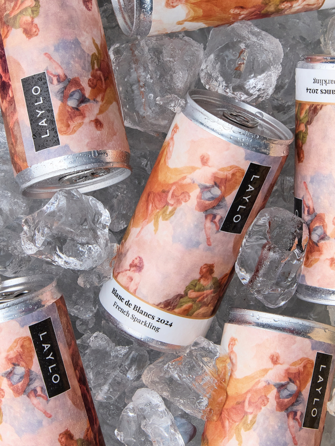 sparkling wine cans