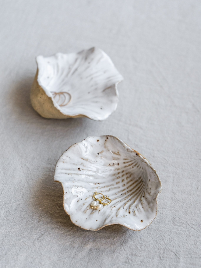 Seashell jewellery dish