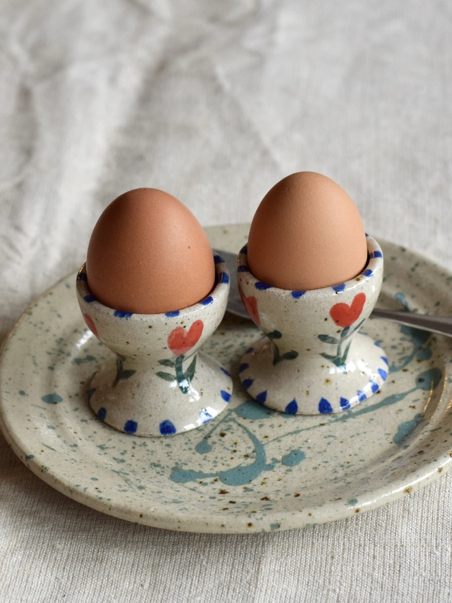 two ceramic egg cups
