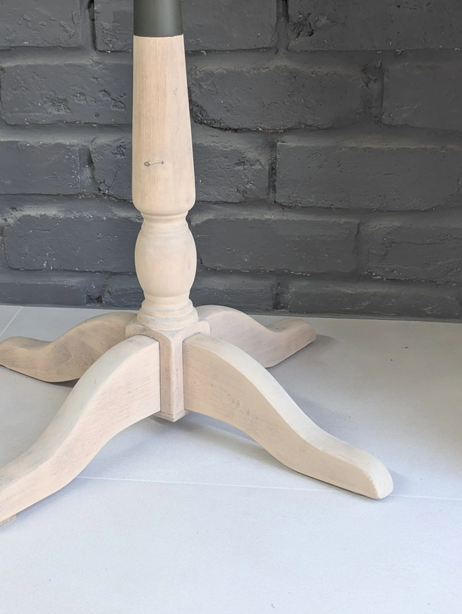 half dipped painted table