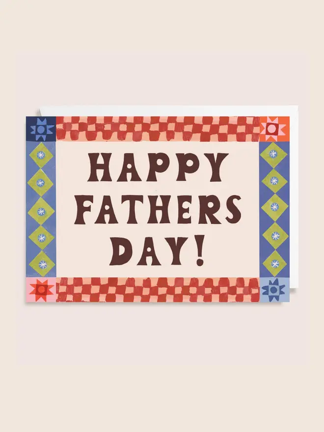 'Happy Fathers Day' Card, against a white background. 