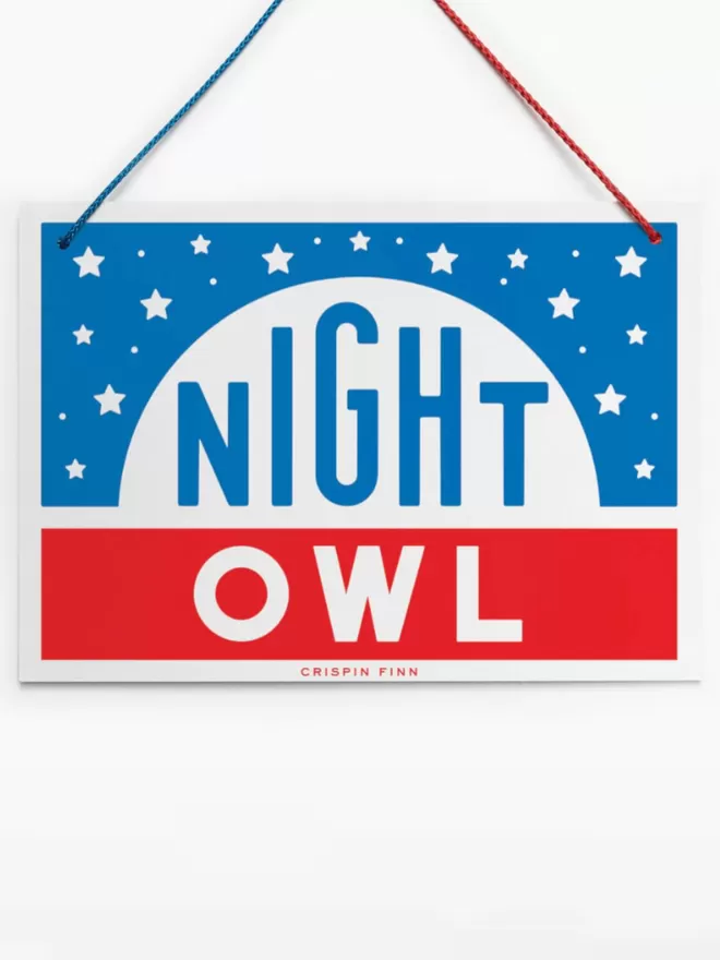 Night Owl sign by Crispin Finn