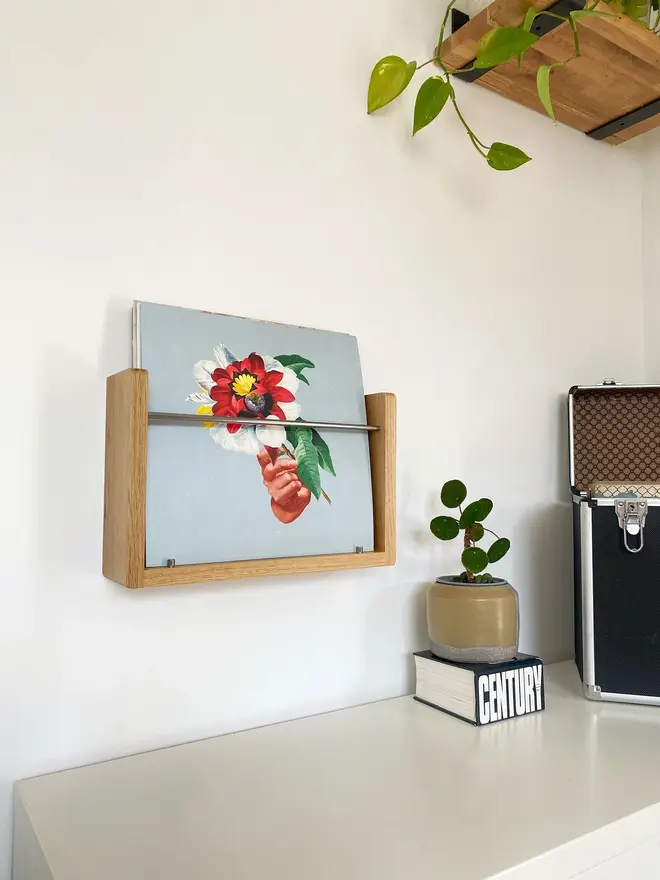 The Compound Vinyl LP Shelf - Oak