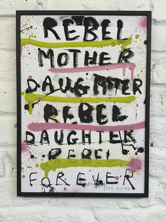 Magic Green A3 Rebel Mother Print