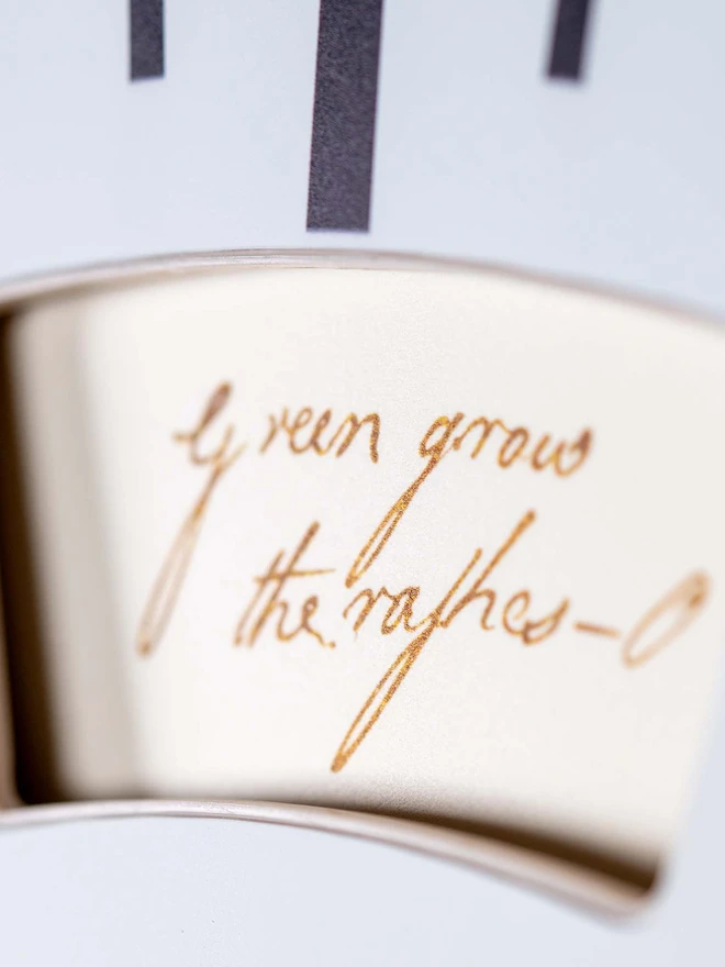 Green grow the rashes-o