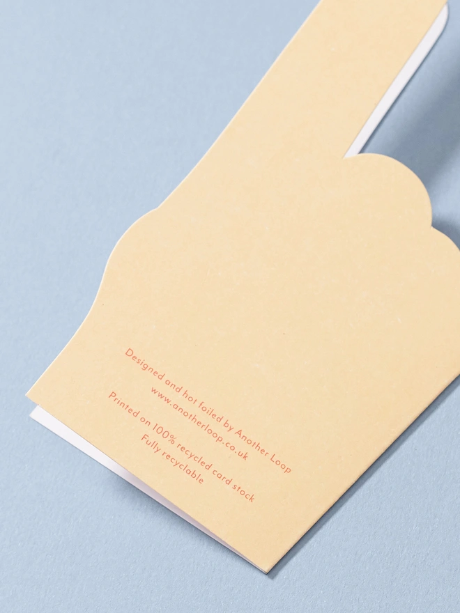 yellow-foam-finger-greeting-card-back