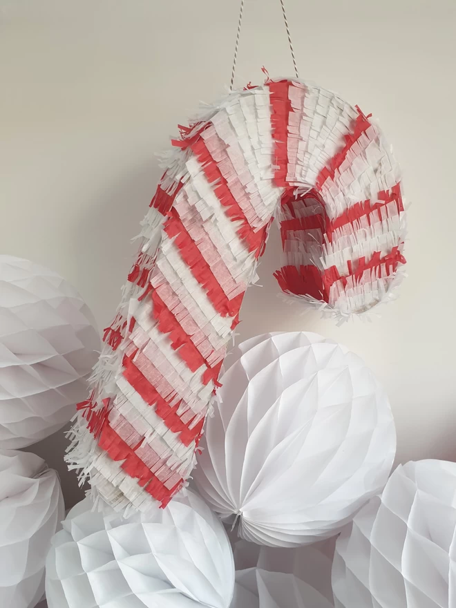 Candycane christmas pinata