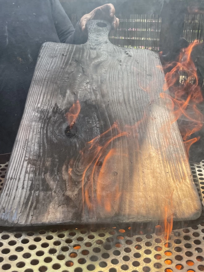 Yakisugi Charring Process