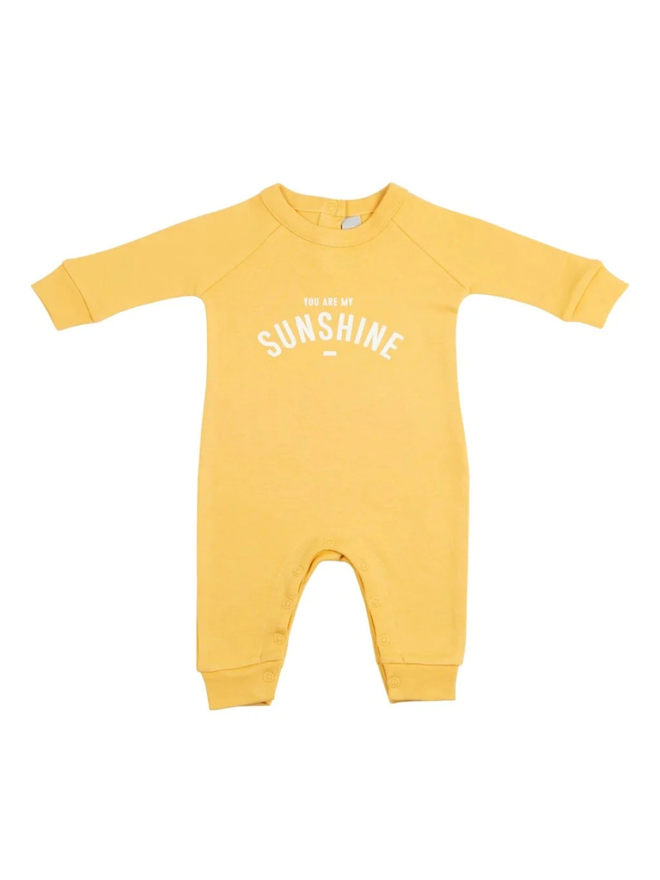 yellow sunshine baby onesie