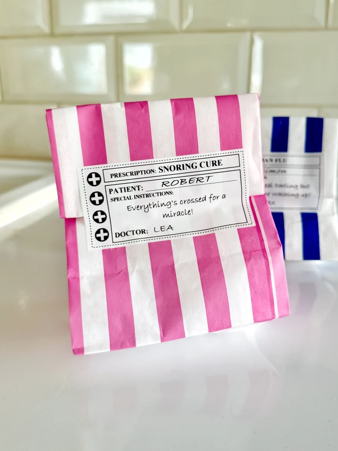 Rescue Mints Pink Bag Candyhouse Snoring