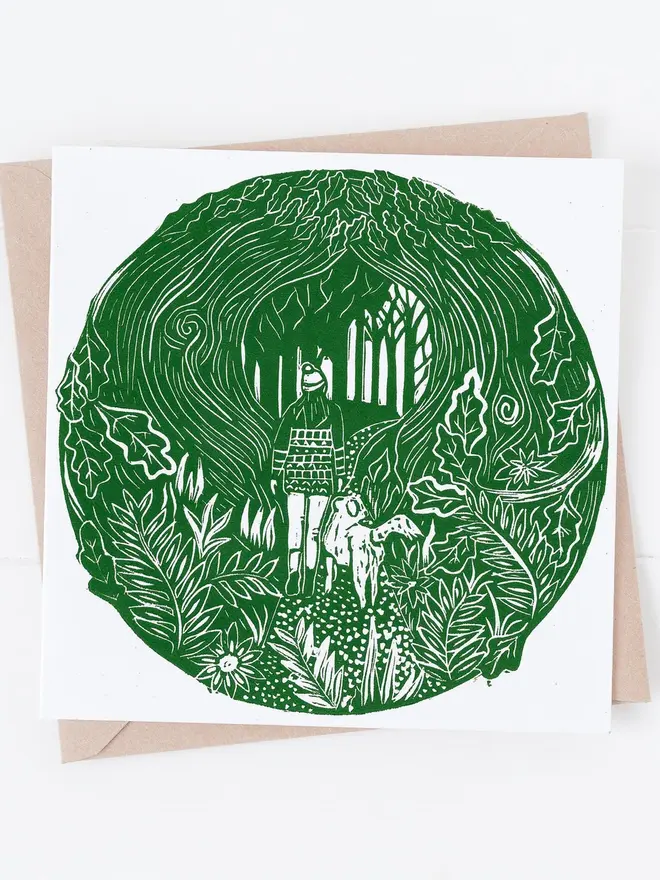 Woodland Walkers Card
