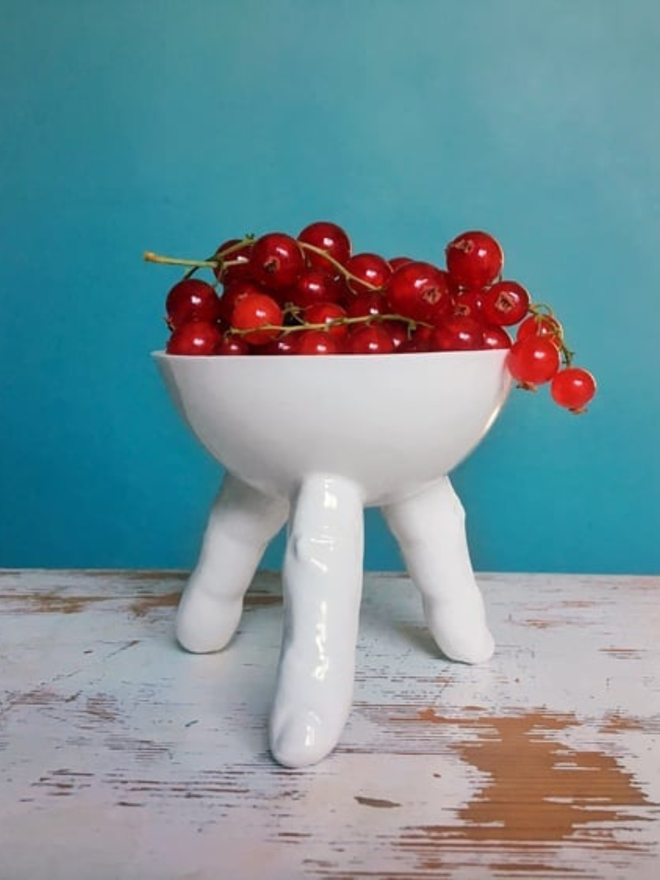 Fingers bowl. Halloween decor.