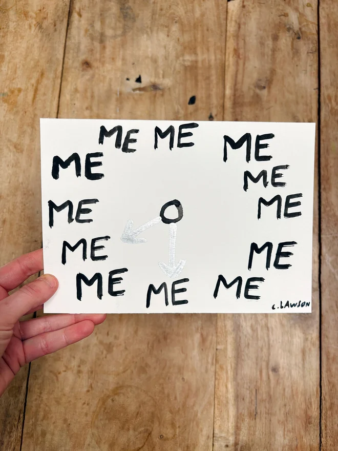 Me Time original artwork in watercolour and ink by Chloe Lawson