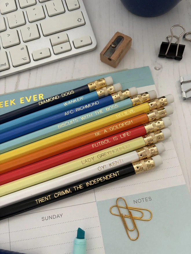 Ted Lasso Inspired Set of 10 HB Pencils