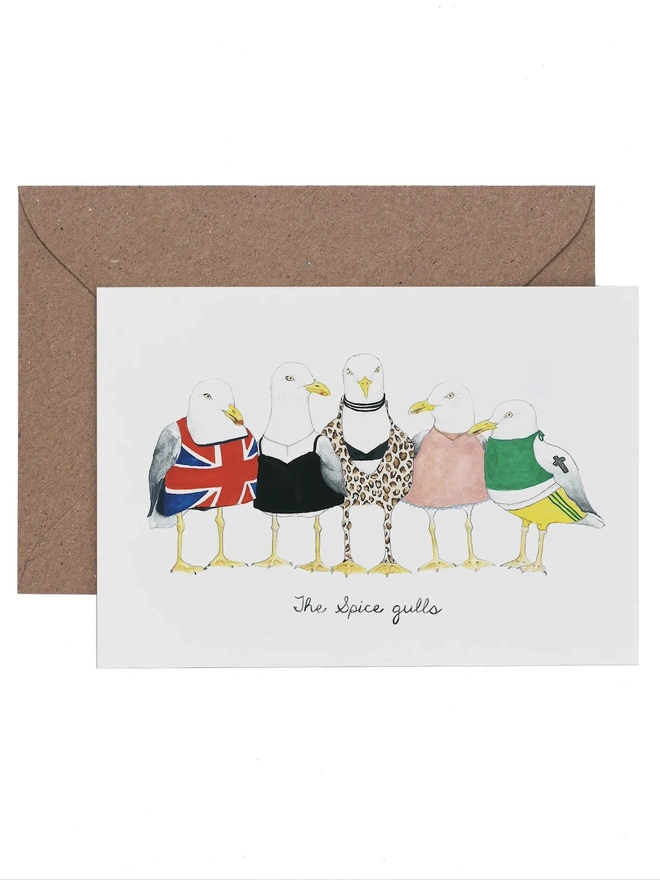 'The Spice Gulls' Friendship Card