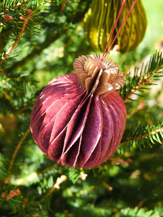 Pomegranate Honeycomb Ornament (Set Of 6)