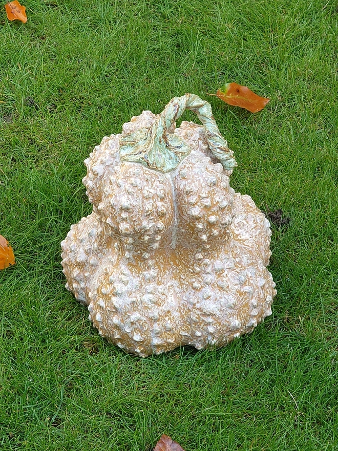 Pumpkin Sculpture garden ceramics