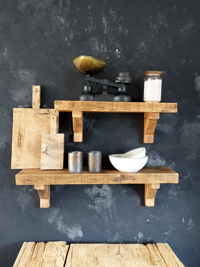 Rustic Oak Shelf