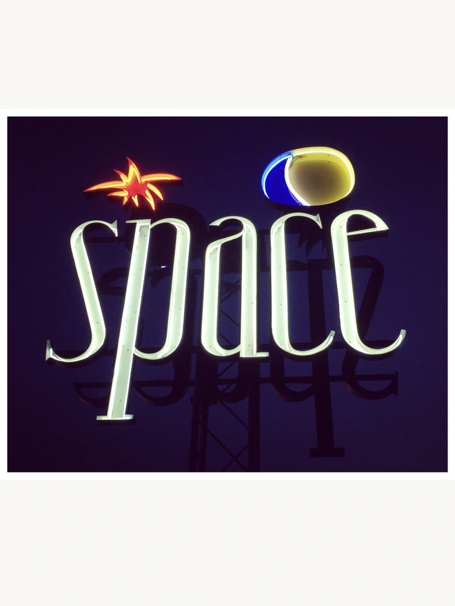 Space Ibiza Typography Photography Artwork