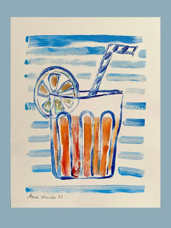 Negroni monoprint