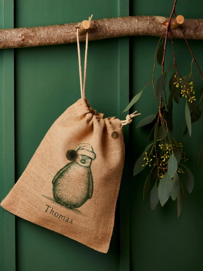 Personalised Christmas Sack, Small, Penguin