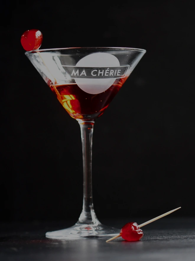 Ma Cherie Cocktail Lover Glass