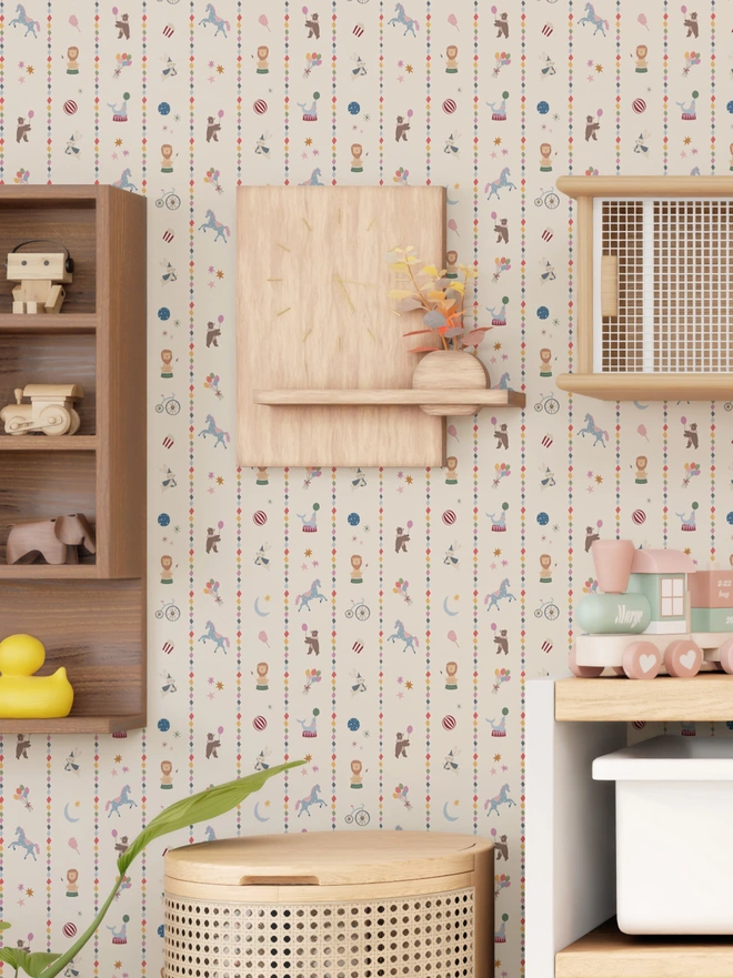 circus self adhesive wallpaper