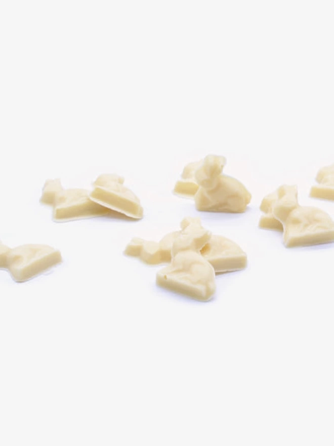 White Chocolate Easter Bunny Shapes