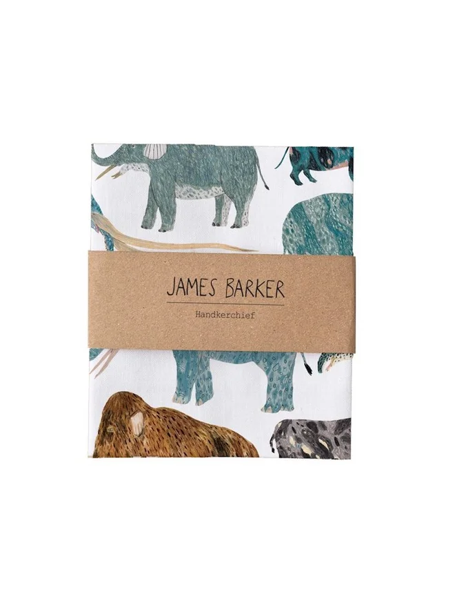 Extinct Elephants Handkerchief Pocket Square