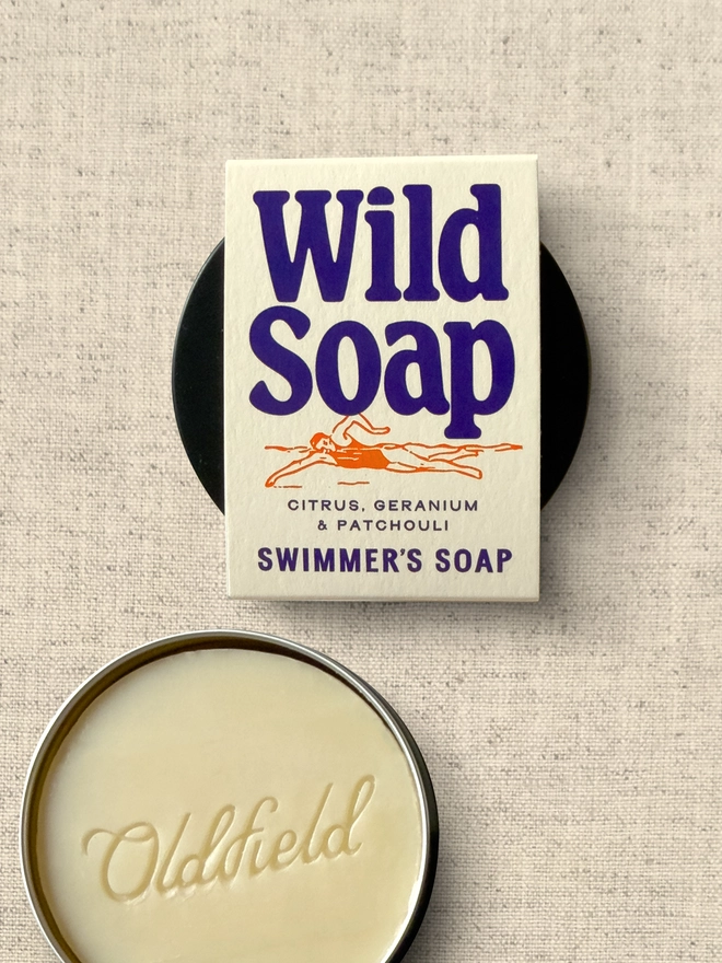 Swimmers Soap in a tin