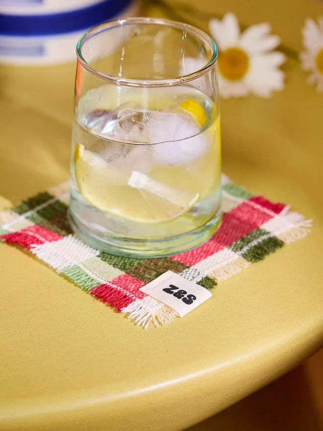 Sour Apple Coaster. A Sour Apple coaster in use.