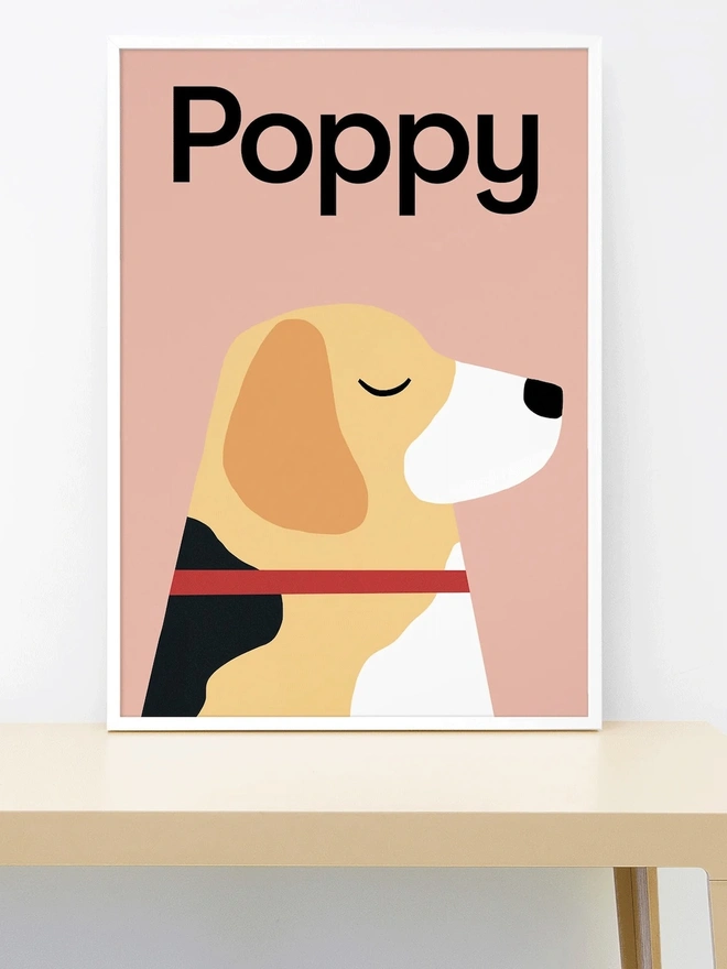 Personalised Beagle Print