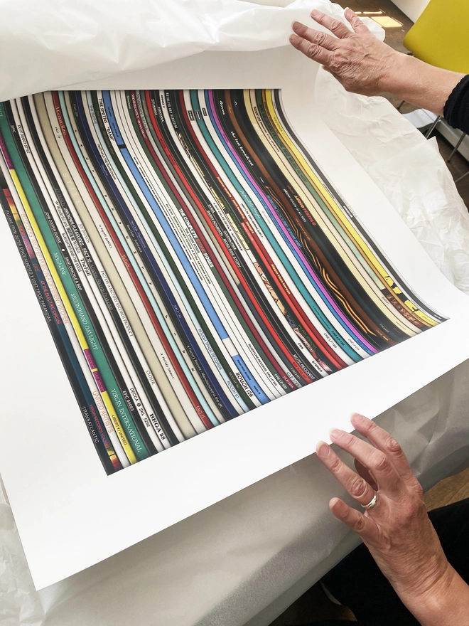 Manchester Spines art paper print detail