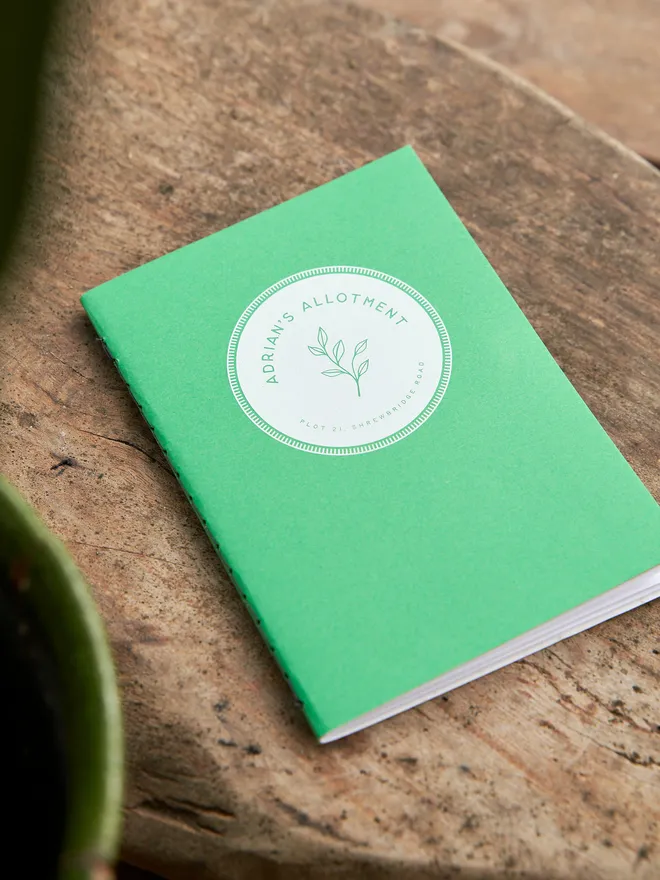 Allotment notes notebook